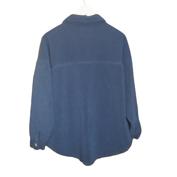 American Eagle Womens Oversized Drop Shoulder Teddy Bear Shacket Size Medium - Picture 2 of 6